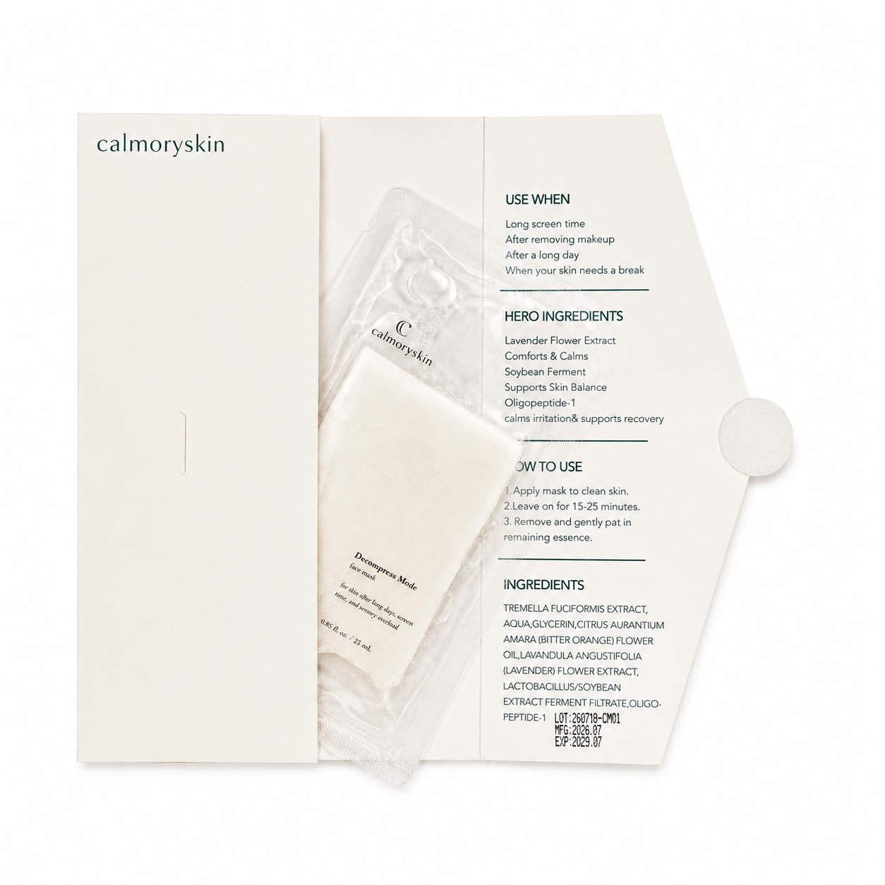 Decompress Mode Face Mask